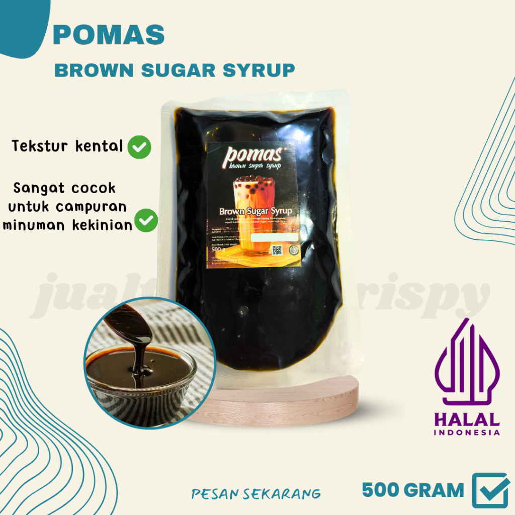 

Pomas Brown Sugar Syrup | Gula Aren Cair Premium 500 Gram