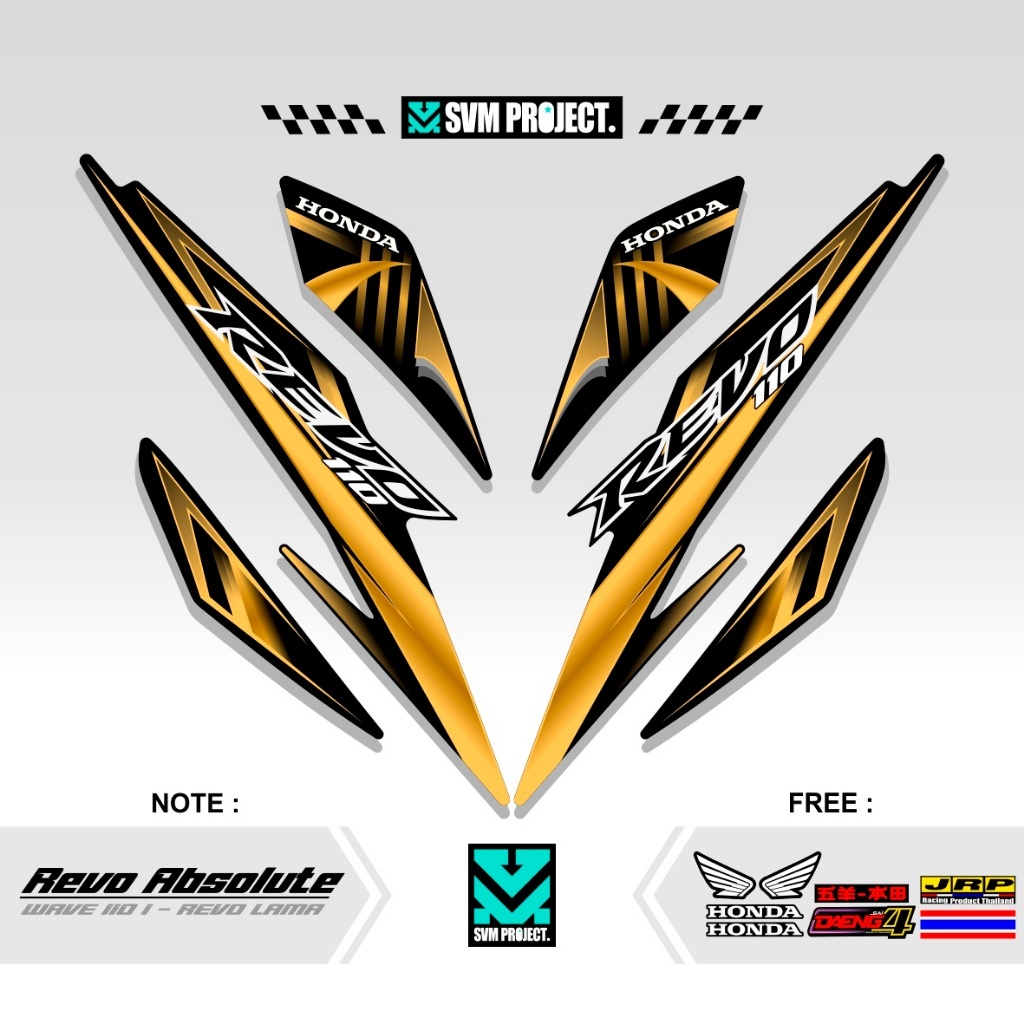 STRIPING ABSOLUTE REVO 110 CW MOTIF 32/ STICKER ABSOLUTE REVO 110 / STIKER REVO ABSOLUT / STIKER / V
