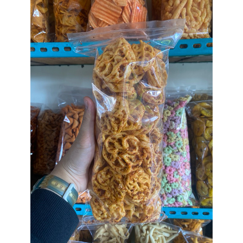 

kemasan 250 gram kerupuk seblak terung // seblak kelang