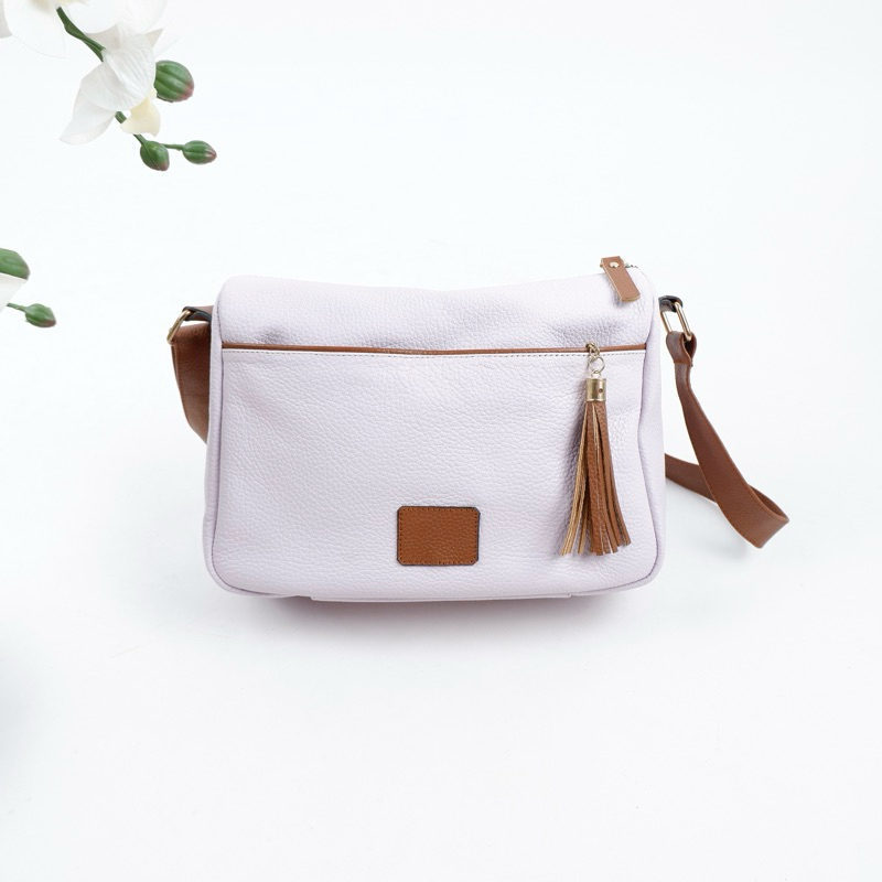 GENUINE LEATHER - MARVEL Series Tas Selempang Wanita Kulit Asli