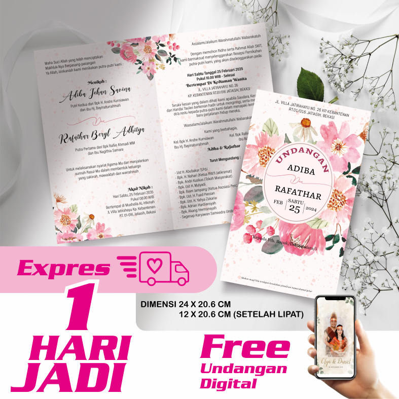 Cetak Undangan Sehari Jadi,Cetak Undangan Cepat,Cetak Undangan Pernikahan Cepat,Cetak Undangan Murah