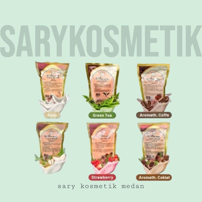 ce,x] AKU AYU lulur mandi 250 gr poush refill - brightening body scrub lembut dan segar