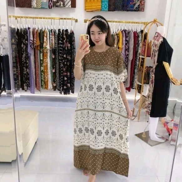 DASTER BATIK SETIAWATY MODEL LONGDRESS IBU HARGA GROSIR LANGSUNG PABRIK