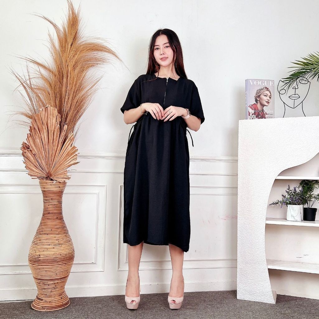 KAYSON - DEC PAKAIAN WANITA NIA / Daster Dress Chibi CRINCLE / Dress Daster Wanita Modern / Fashion 