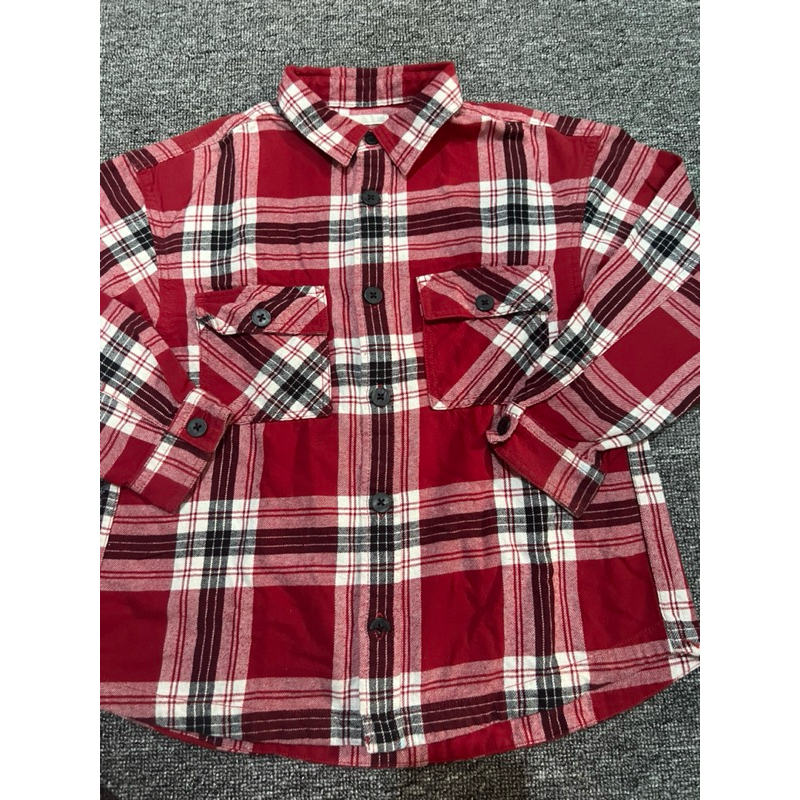 Preloved kemeja flannel wool