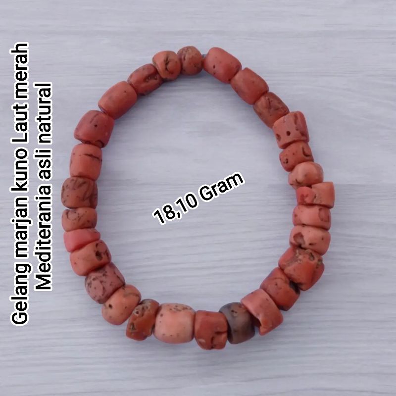 Gelang Batu Marjan asli Laut merah