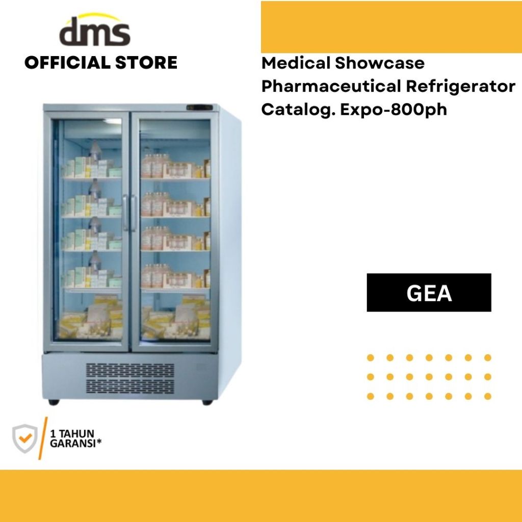 Medical showcase pharmaceutical refrigerator GEA EXPO-800PH