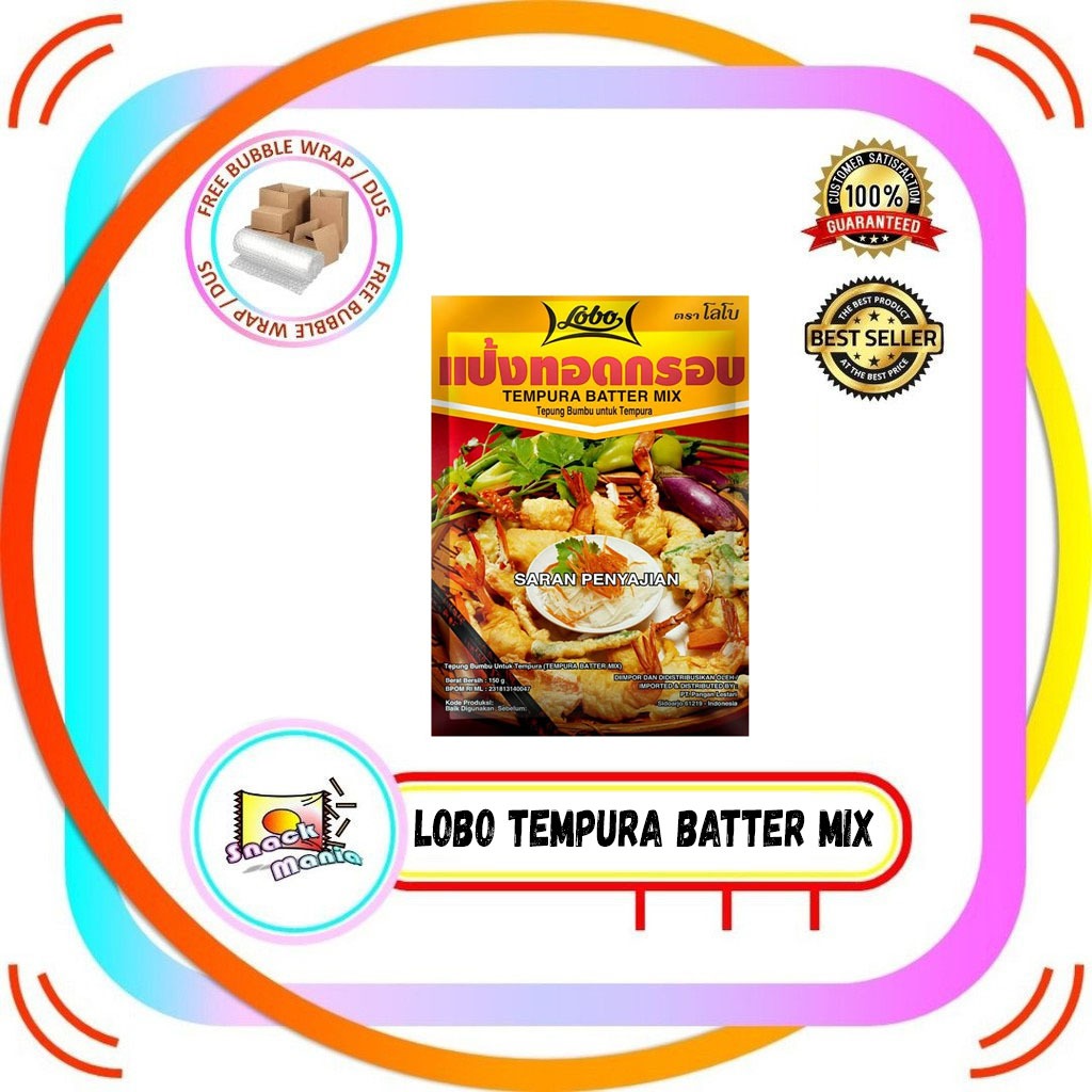 

Tepung Lobo Tempura Batter Mix 150gr Tepung Bumbu Aneka Gorengan