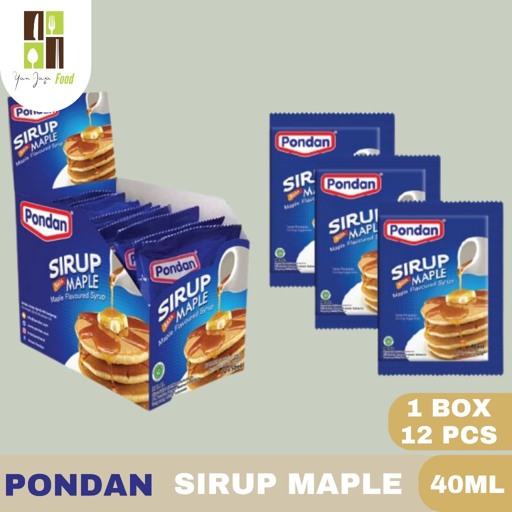 

Pondan Sirup Rasa Maple / Maple Flavoured Syrup 40 ml 1 BOX/12 PCS