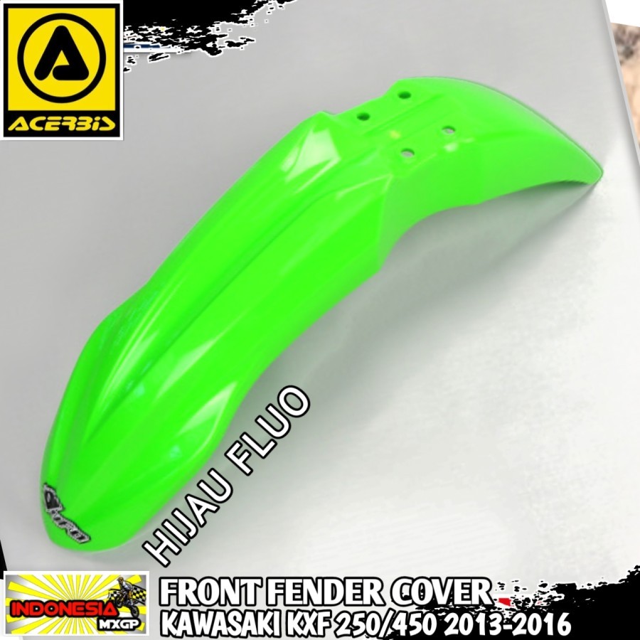 KAWASAKI KX - KXF 250 450 F 2013 2014 2015 2016 - ACERBIS FRONT FENDER COVER - SPAKBOR SLEBOR - SAYA