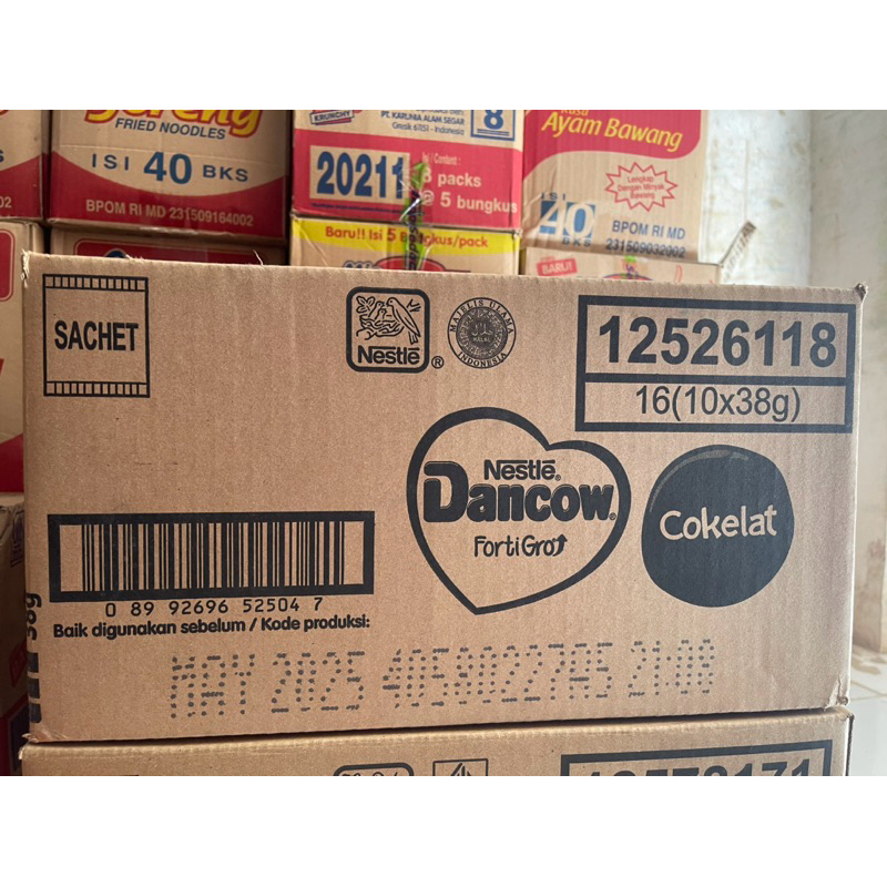 Nestle Dancow Fortigro Cokelat Sachet 1 Dus 16x(10x38g)EXP Februari 2026