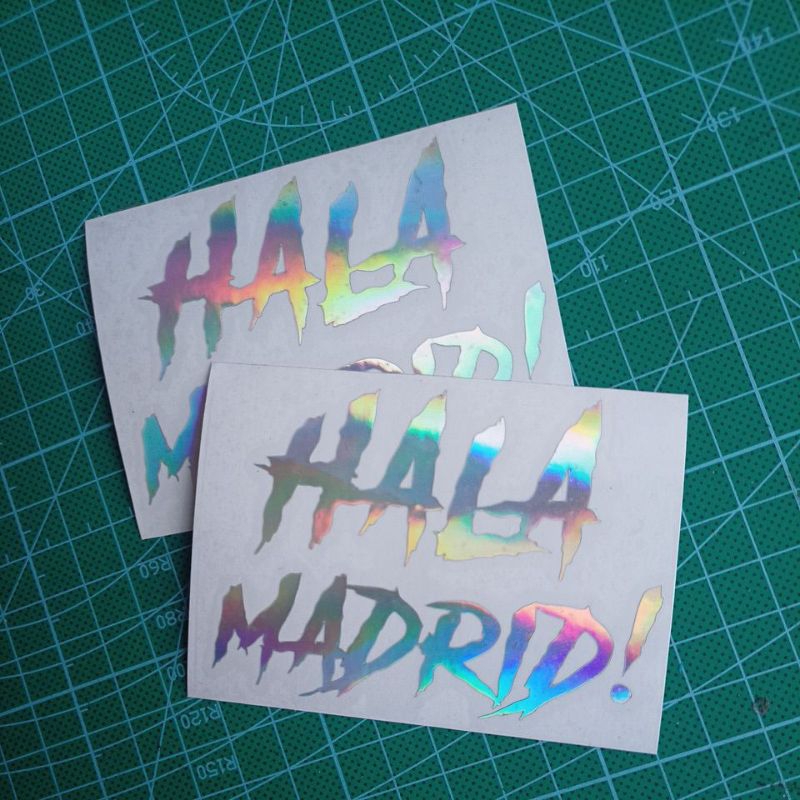 

cutting stiker Hala Madrid Hologram