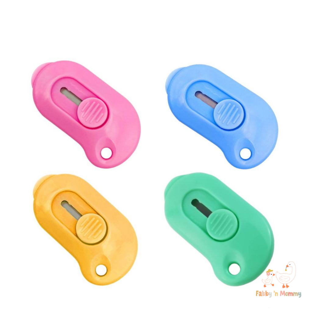 

[FABBYNMOMMY] - CUTTER MINI PORTABLE TRAVEL / PISAU PEMOTONG KERTAS MINI / PISAU CUTTER LUCU