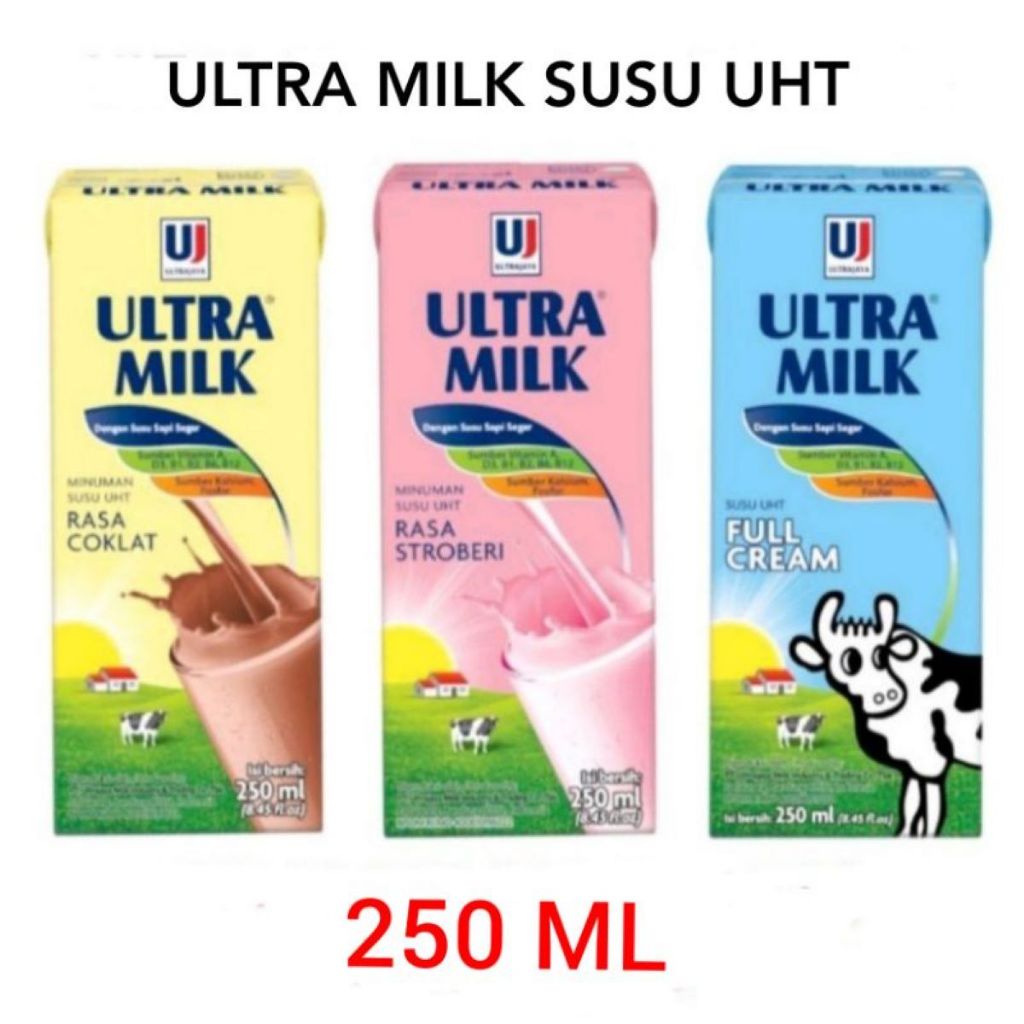 Susu Ultra Milk 250ml - Susu Ultra Milk 250ml 1 Dus