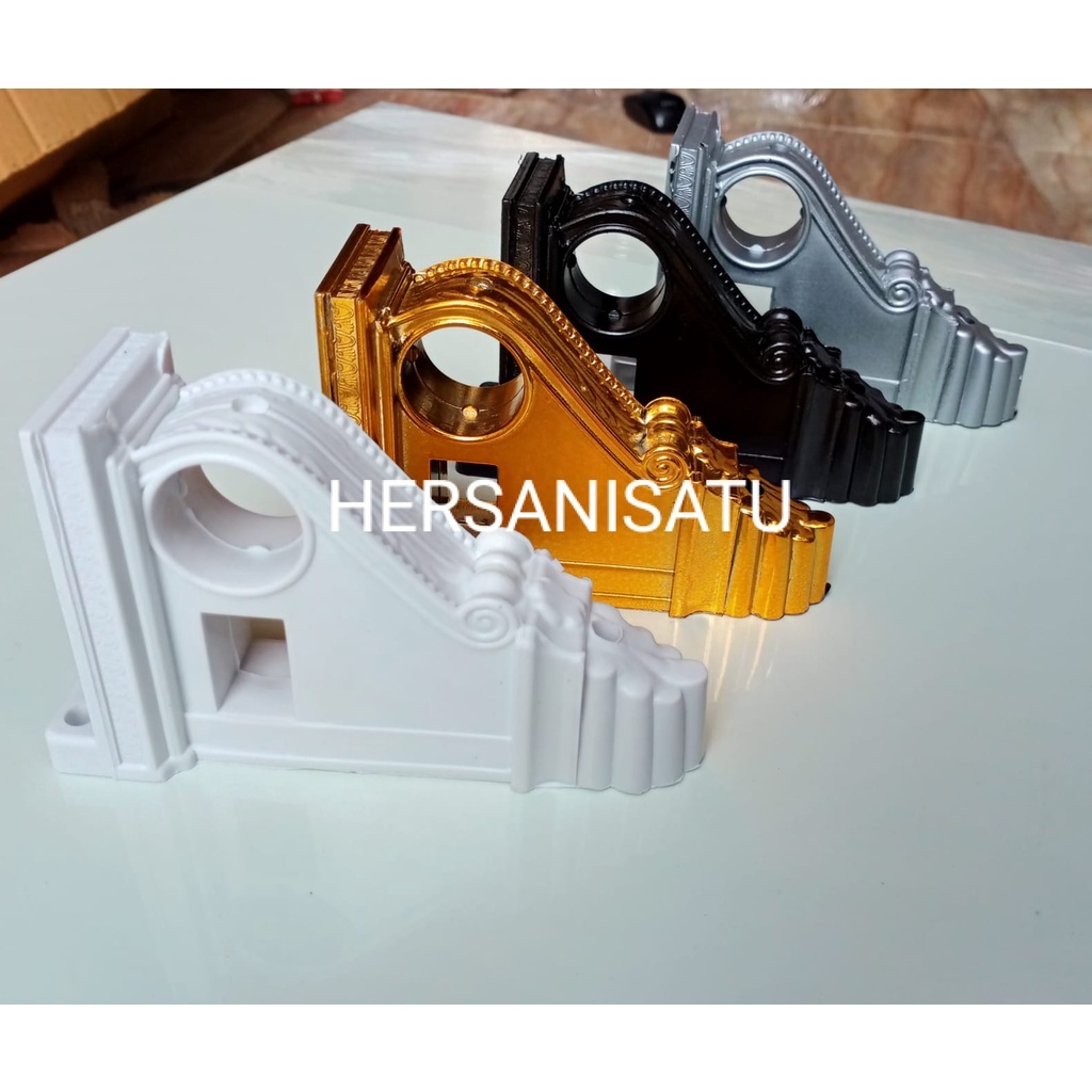 Bracket Breket Penyangga Besi Batang Gorden Model Eropa