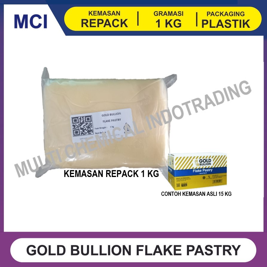 

KORSVET GOLD BULLION FLAKE PASTRY (SHORTENING) REPACK 1 KG