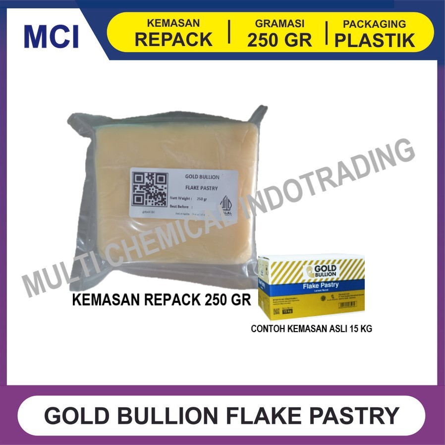 

KORSVET GOLD BULLION FLAKE PASTRY (SHORTENING) REPACK 250 GR