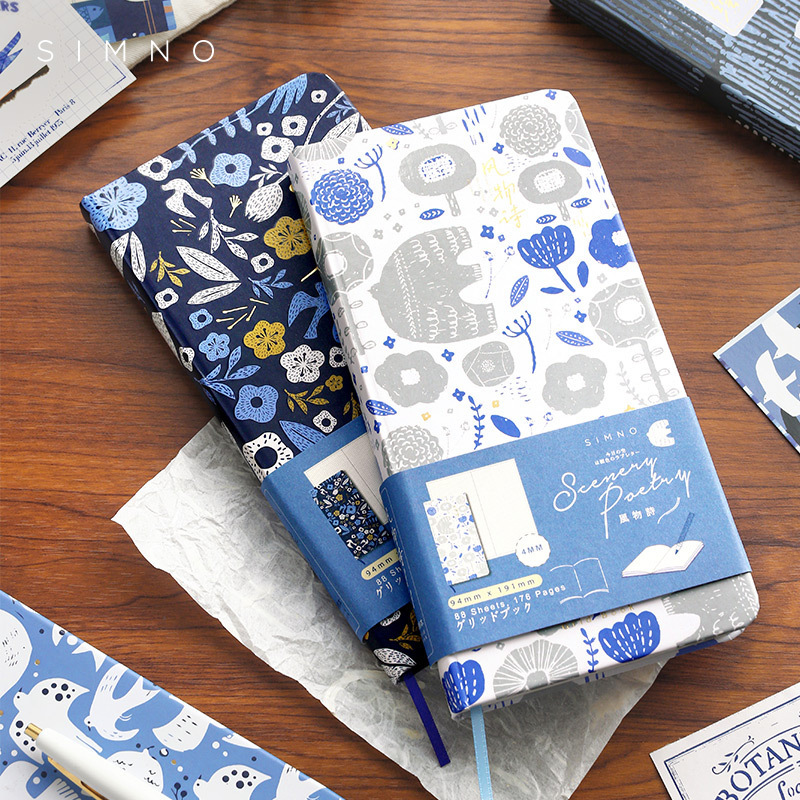 

MEET THE WIND HARDCOVER GRID NOTEBOOK - BUKU CATATAN KOTAK-KOTAK