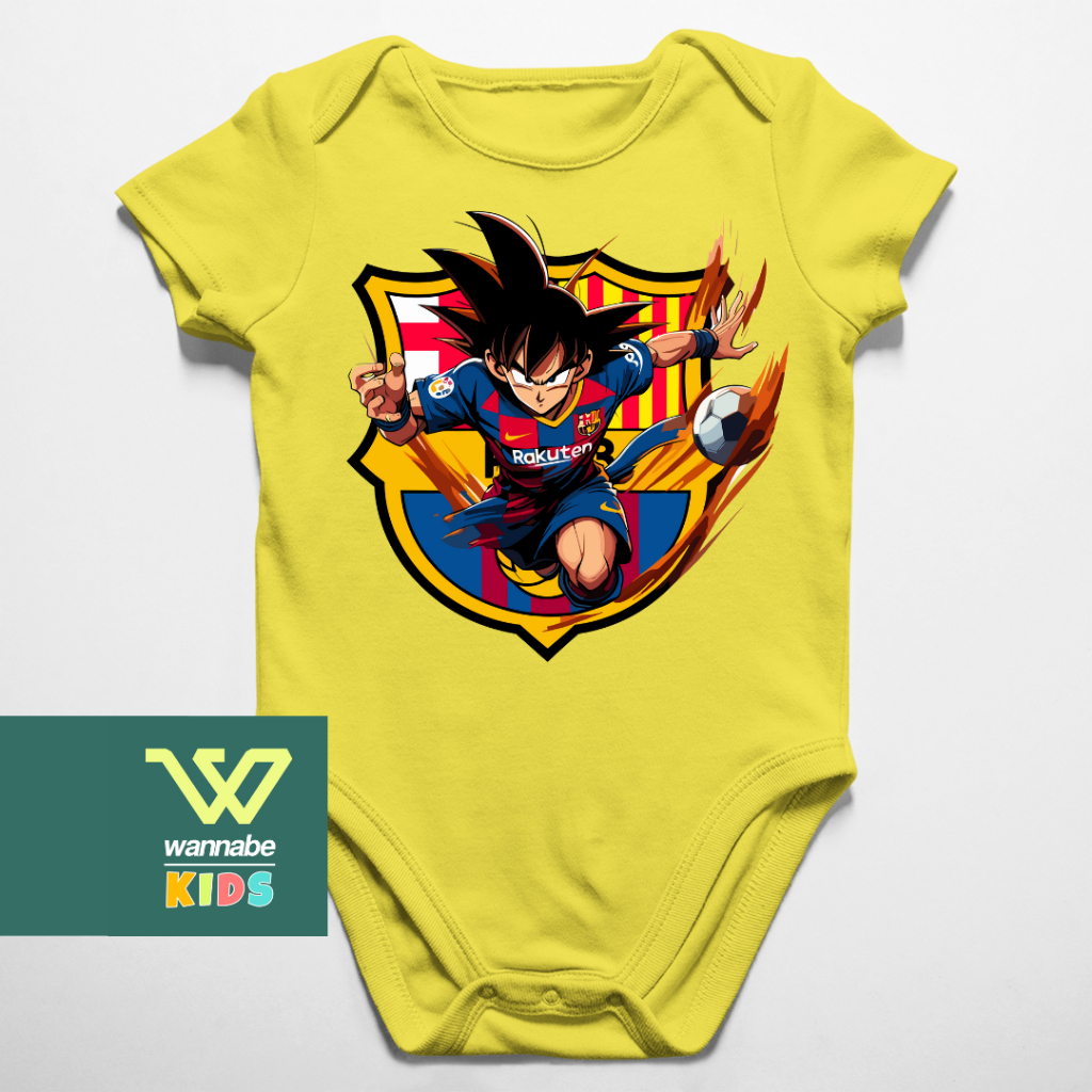 JUMPER BAYI BOLA BARCA GOKU JUMPER LUCU BAJU BAYI PAKAIAN BAYI