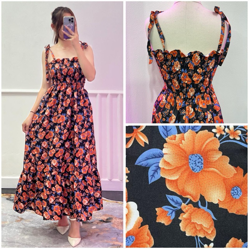 JIA Fashion Long Dress Pesta Wanita Terbaru / CANDAKENSI DRESS TALI WANITA / DRESS TANKTOP PANJANG /