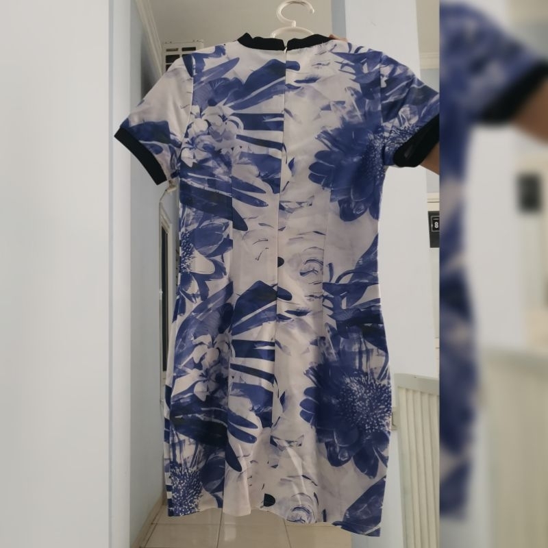 Dress Bunga - Dress Murah Elegan - Mini Dress - Dress Bodycon - Dress Korea - Korean Dress