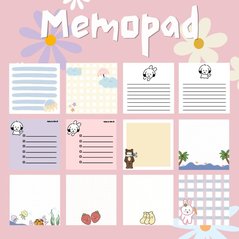 

Memopad Lucu Ukuran 7.5 cm x 7.5 cm (ISI 30 LB)