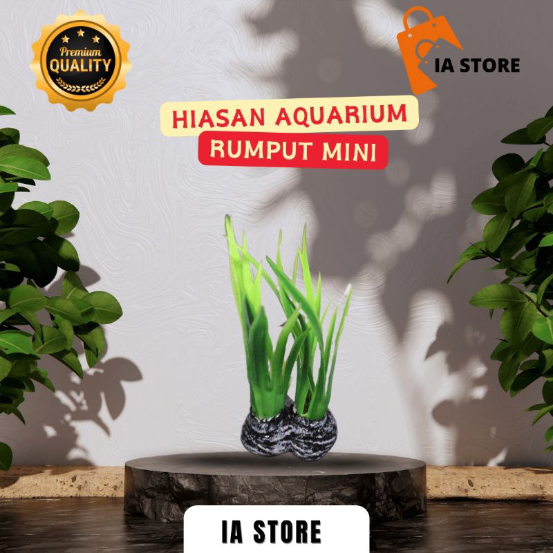 [DAPAT 3] Hiasan Aquarium Rumput Mini - Ornamen Akuarium Rumput Mini - Aquascape