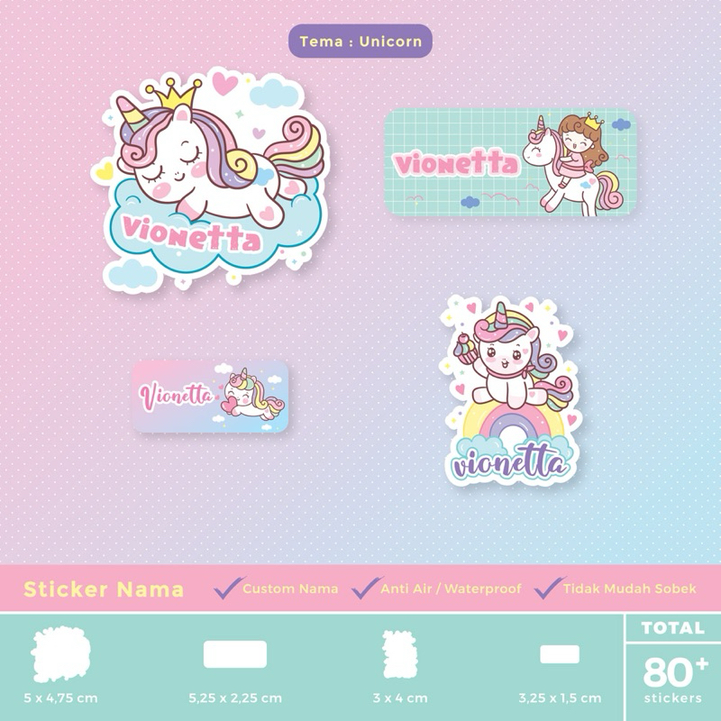 

sticker nama waterproof PO