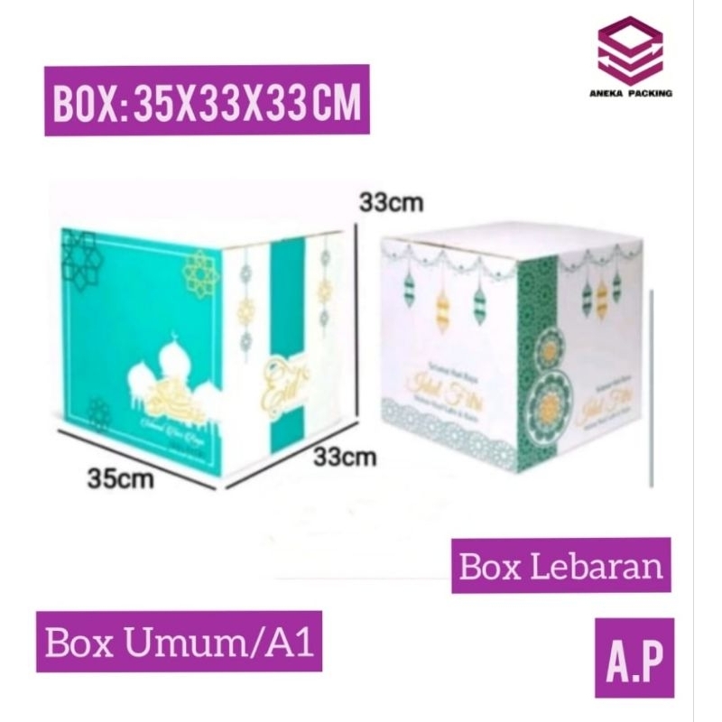 

Box Parcel 35x33x33 cm/Kardus/Hampers/Parcel/idul Fitri/Eid Mubarak