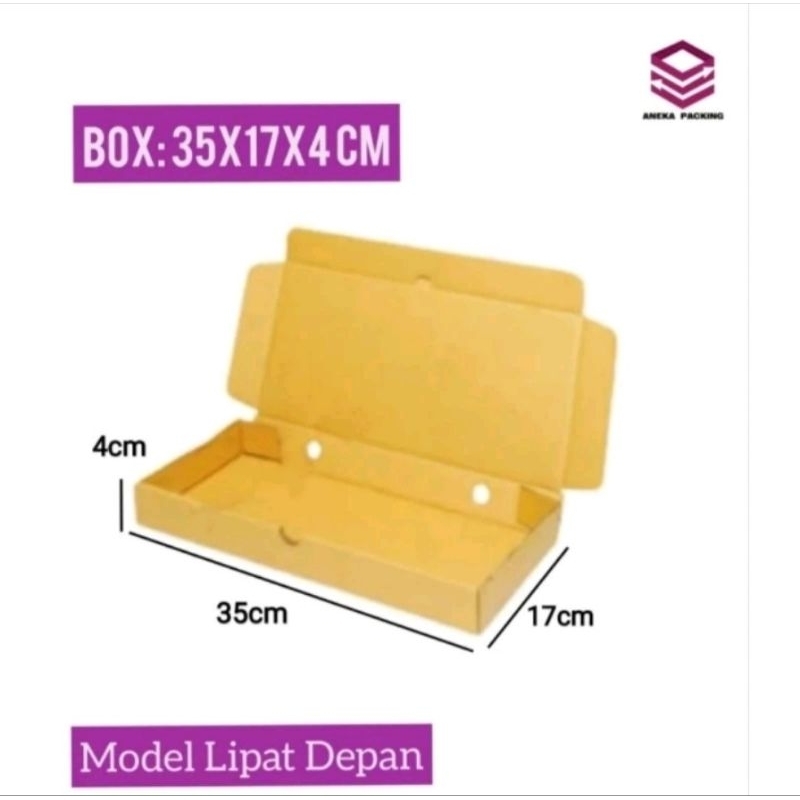 

Box 35x17x4cm (Kuker toples 250 gram isi 2 toples)/KardusPaking/Polos/Hampers