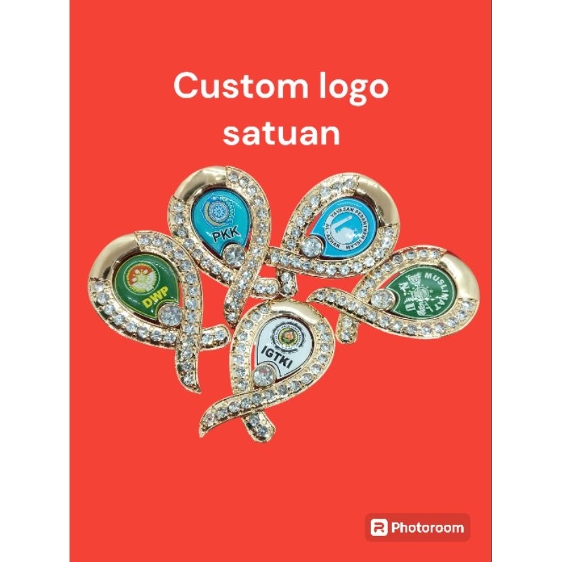 Bros pita custom logo satuan