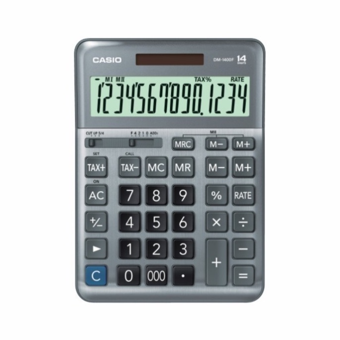 

SPESIAL AWAL TAHUN KALKULATOR DESKTOPKANTOR CASIO DM14F CALCULATOR MEJA