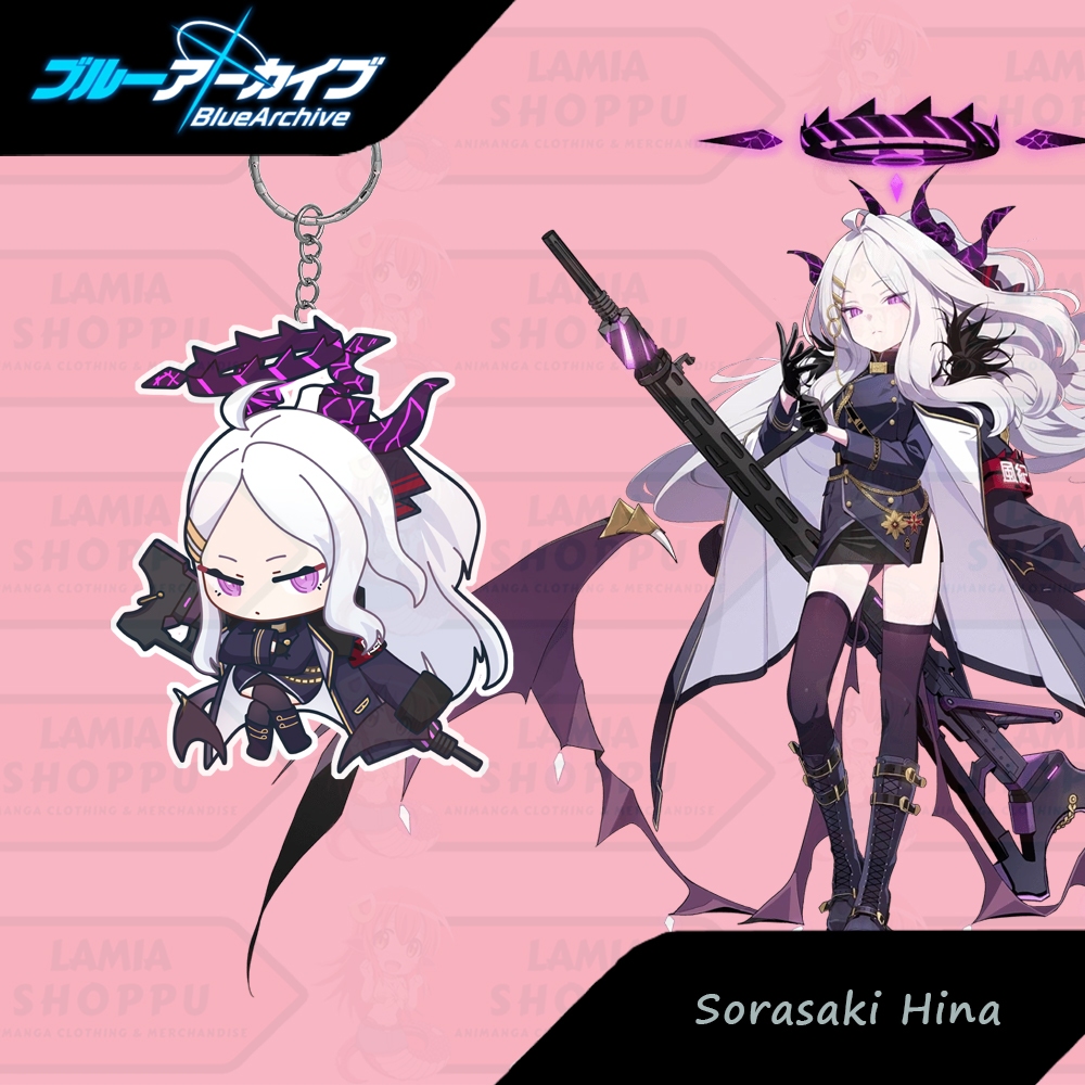 Gantungan Kunci Blue Archive Sorasaki Hina | Ganci Hina Blue Archive | Keychain Blue Archive