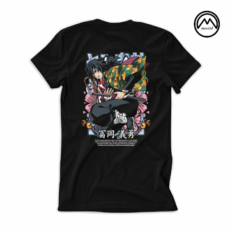 Kaos Anime Kimetsu no yaiba Giyuu Tomioka|t-shirt anime kimetsu no yaiba hashira air giyuu tomioka p