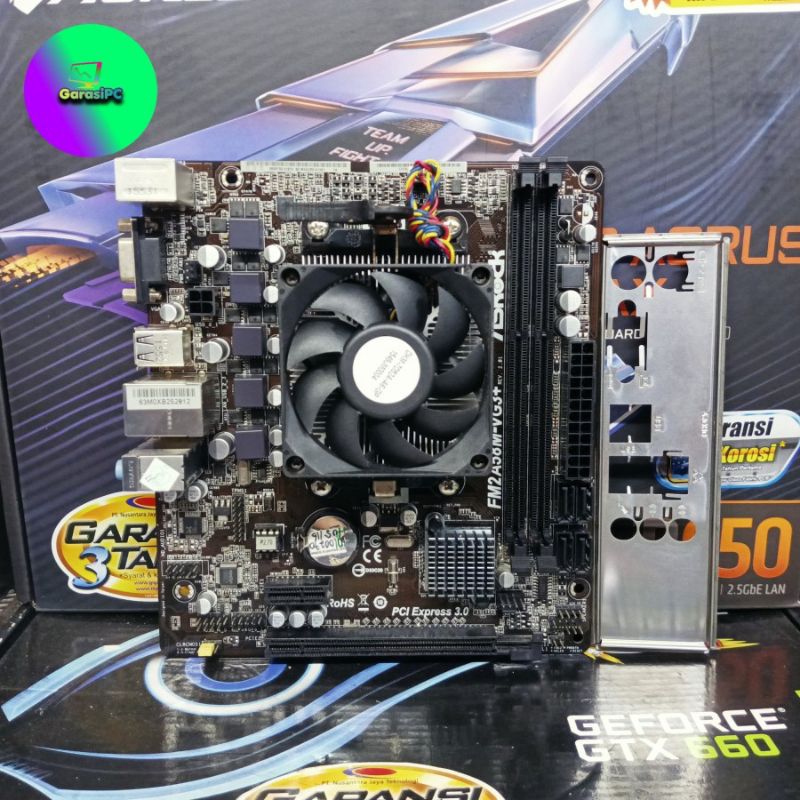Motherboard AMD ASRock Socket FM2 BONUS Processor A6-6400K DDr3