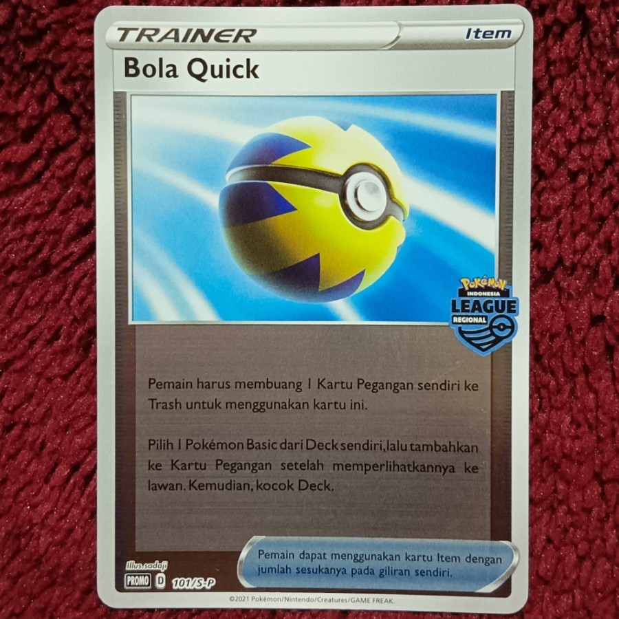Bola Quick Promo Regional 101/S-P - Pokemon TCG Indonesia foil holo