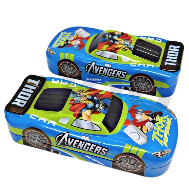 

Tempat Pensil Anak Karakter SUPERHERO AVENGERS THOR 2 Susun Mobil Kaleng Besi Murah K-905