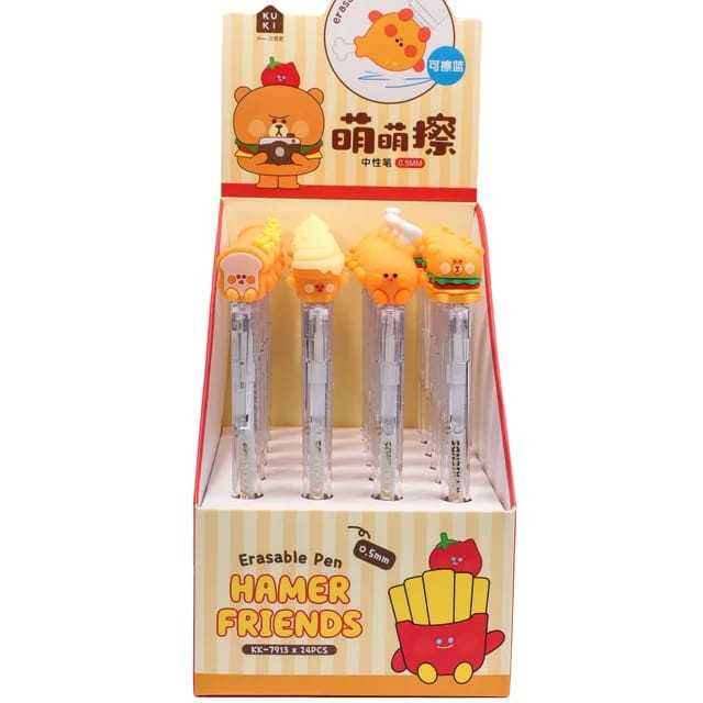 

Gelpen Kuki Erasable Pen Junk Food Ballpoint Pulpen Boxy