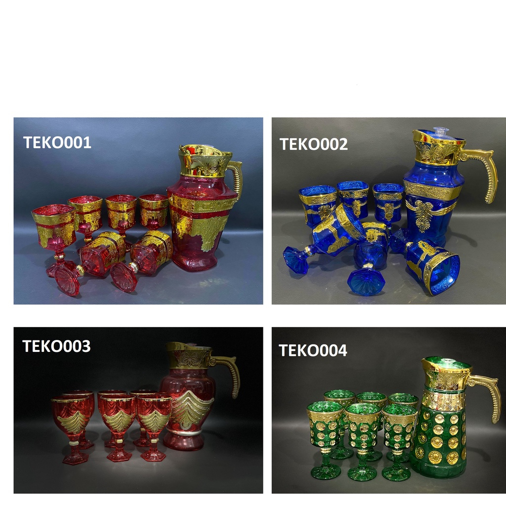 Gelas Set teko Arab 7 Pcs High Quality Glassware