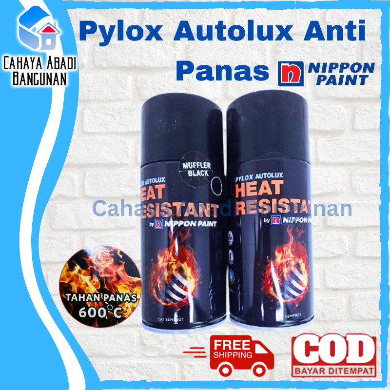Cat Semprot Tahan Panas Pylox Autolux | Pilox | Cat Knalpot | Stabilo - Silver