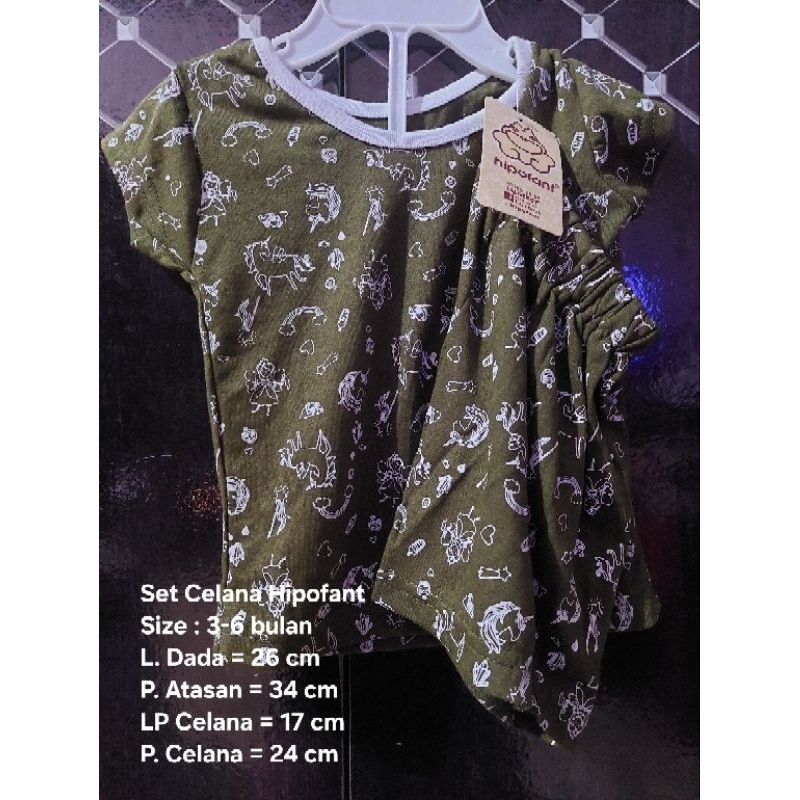Setelan Bayi Baby Hipofant Baru bukan PL