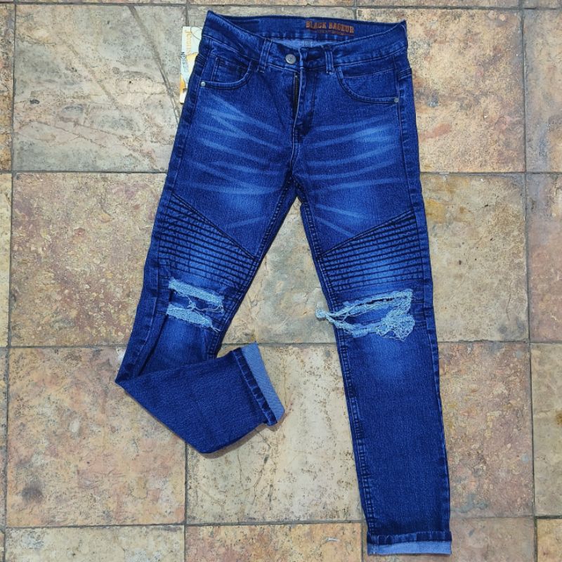 CELANA JEANS PANJANG PRIA MODEL BIKERS RUCAS PRIA SLIM FIT NGARET