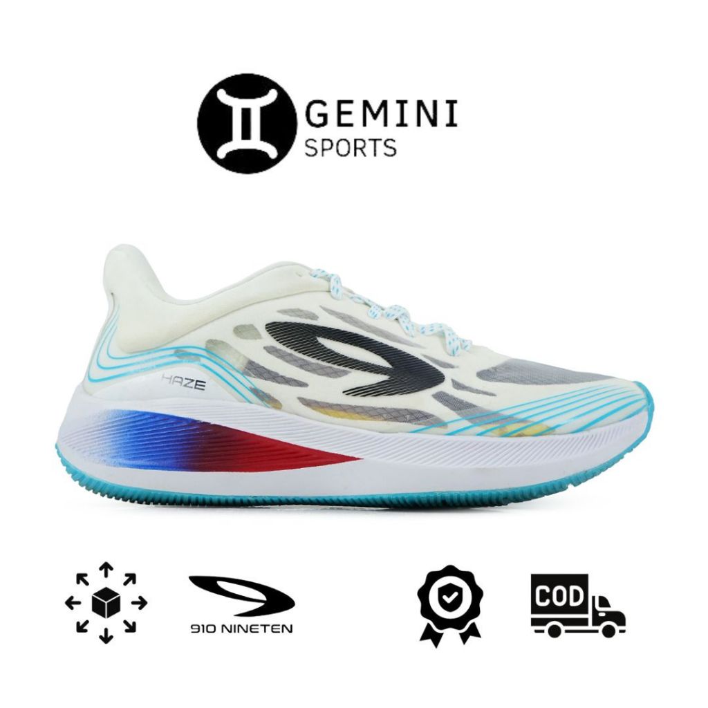 910 Sepatu Lari HAZE VISION 1.0 PUTIH/BIRU MUDA