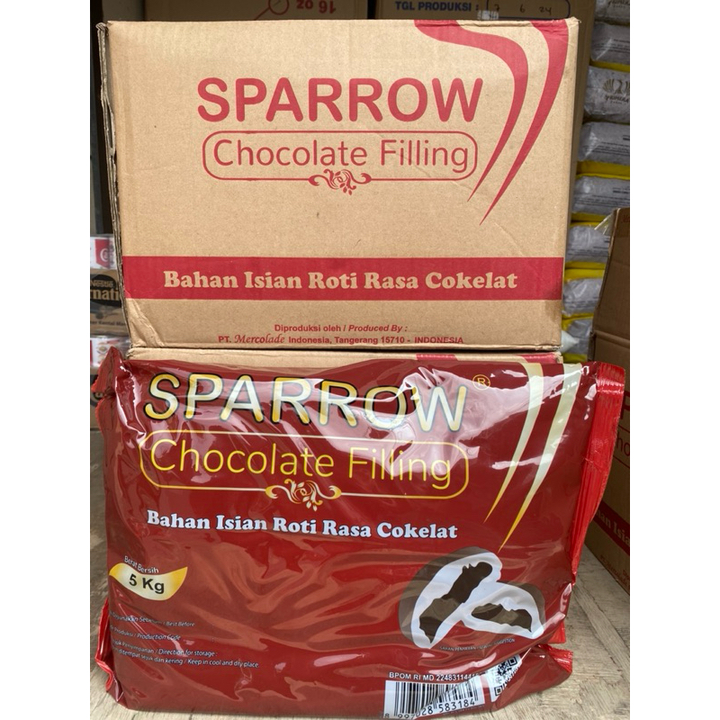 

p4yu SELAI COKLAT SPARROW FILLING 5kg SLAI COKLAT COKLAT ISIAN ROTI