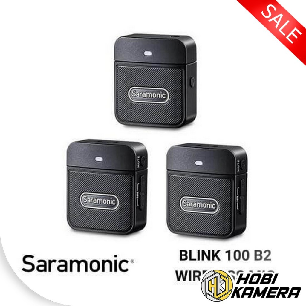 Mic Wireless Saramonic Blink 100 B2 bentuk Mini yang Cocok untuk HP Maupun Kamera