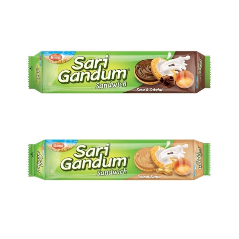 

ROMA SARI GANDUM Biscuit COKLAT KACANG Susu