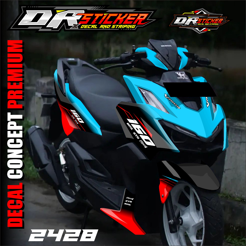 FREE CUSTOM Sticker Motor Vario New 160 2022 Stiker Honda Vario 160 Decal Sticker Desain Fullbody