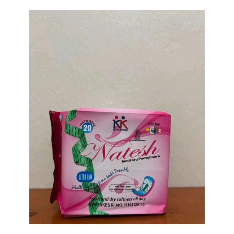 PEMBALUT NATESH PANTYLINER ORIGINAL 1 PACK PINK PEMBALUT PANTYLINER BUKAN PEMBALUT AVAIL PANTYLINER 
