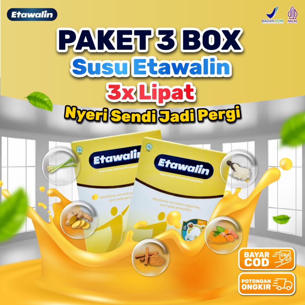 

- Susu Kambing Etawalin Original 100% Membantu Mengatasi Masalah Nyeri Sendi dan Masalah Asam Urat Dengan Mudah