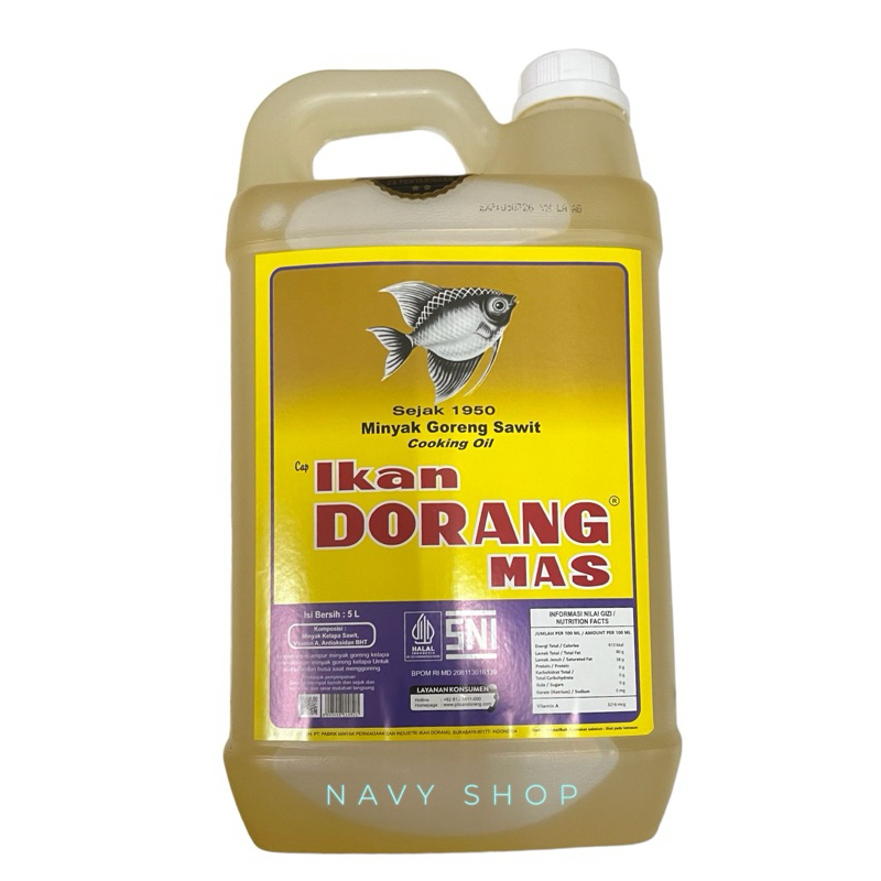 

MINYAK GORENG IKAN DORANG 5L ORI KUALITAS ⭐️⭐️⭐️⭐️⭐️